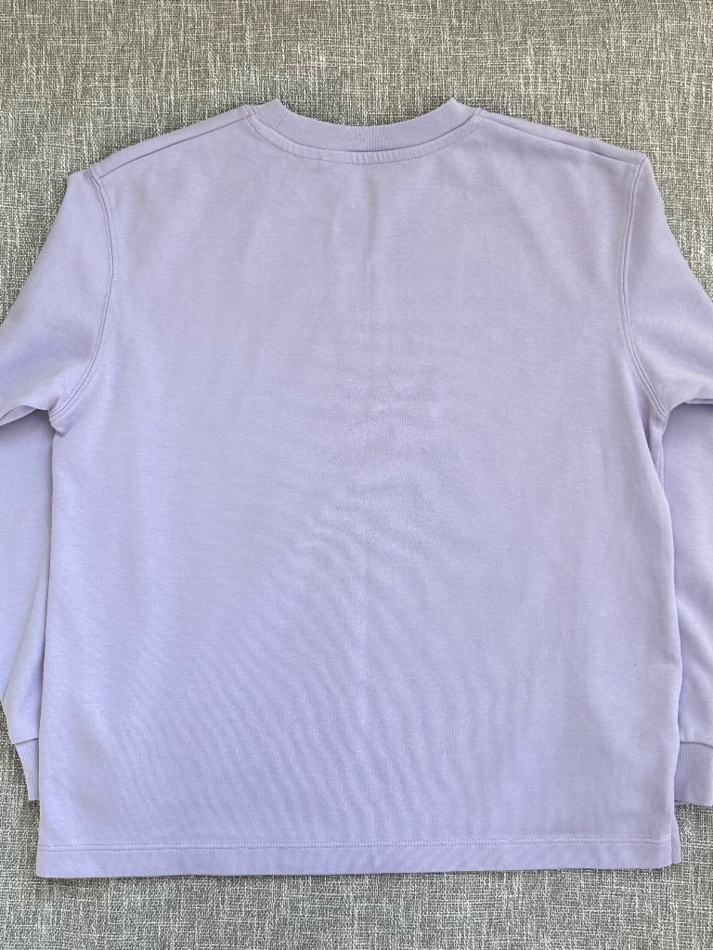 Uniqlo AIRISM Youth 9-10 Light Purple Crew Neck Long Sleeve T-Shirt - Picture 2 of 4